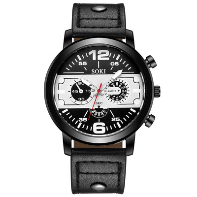 

Gobestart Fashion 2019 New Creative Personality Quartz Belt Mens Watch