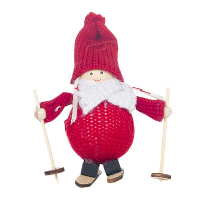 

Toponeto Creative Kawaii Christmas Doll Angel Girl Ski Pendant Christmas Tree Decoration