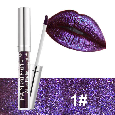 

Fashion Women Makeup Cosmetic Long Lasting Glittering Lip Gloss Liquid Lipstick
