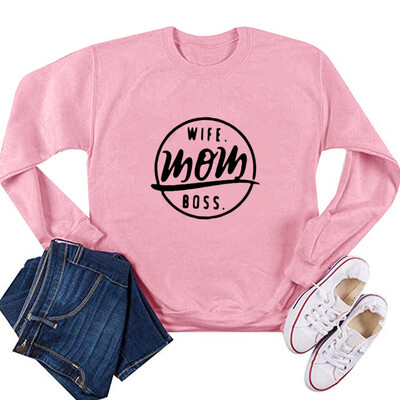 

Tailored Women Printing Round Neck Long Sleeve Casual Blouse Sweatshirt