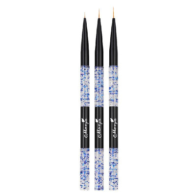 

Monja Acrylic Nail Liner Pen Kit for Drawing Short Strokes Details Blending Elongated Lines Stripes Professional Nail Tool