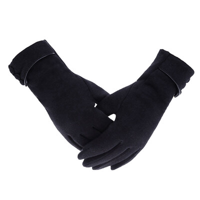 

Winter Women Gloves Touch Screen Warm Thick Velvet Lady Full Finger Gloves Windproof Outdoor Bicycle Ski Gloves