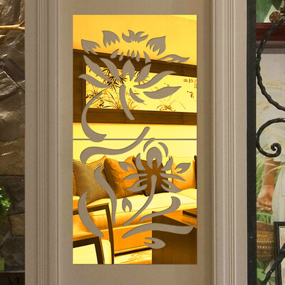 

〖Follure〗3D Diy Flower Shape Acrylic Wall Sticker Modern Stickers Decoration