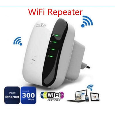 

300M 80211N Wireless-N Wifi Repeater 24G AP Router Signal Booster Extender AmplifierSIZE 1EU PLUGSIZE 2US PLUGSIZE3UK