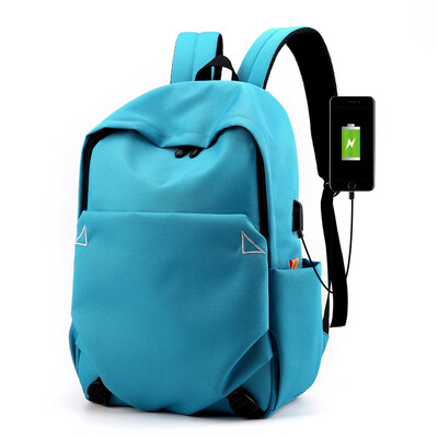 

Trendy casual backpack boys&girls neutral bag usb rechargeable backpack