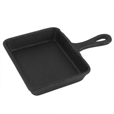 

Greensen Mini Durable No Coating Iron Cooking Frying Pan Black Kitchen Cookware