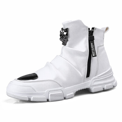 

Fashion shoes high-top sneakers mens iron buckle boots sneakers