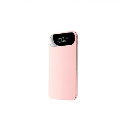 

Lightweight 10000mAh Power Bank 5V 24A Dual USB Portable Charger With Built-in Cable LED Display