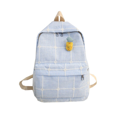 

The ancient feeling girl bag Korean Harajuku ulzzang college students Plaid backpack female backpack