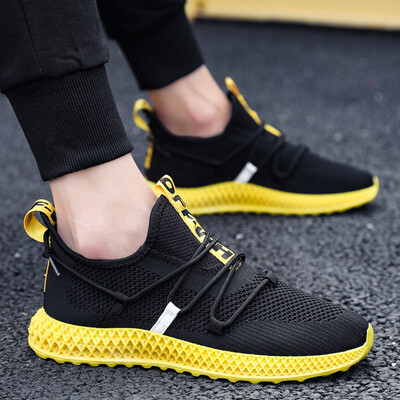 

Flying woven sports shoes mens fashion outdoor running tide shoes mens thin mesh shoes shoes