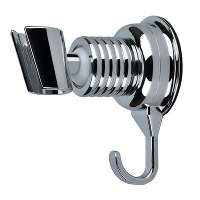 

UpperX Shower Head Holder Angle Adjustable Vacuum Suction Cup Handheld Shower Bracket Bathroom Wall Head Mount with Towel Hook