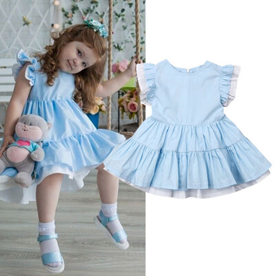 

Cute Newborn Kid Baby Girl Princess Party Pageant Gown Tutu Formal Dress Clothes