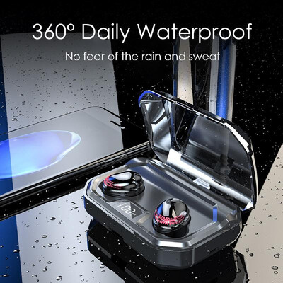 

X10 TWS Wireless BT 50 Earphone 3000mAh IPX7 Waterproof Headphones Intelligent Mini Sweatproof Sports Earphones with Charging Cas