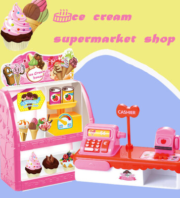 

YIWULAMini Simulation Ice Cream Supermarket 3-7 Years Cosplay Toys Children Gifts