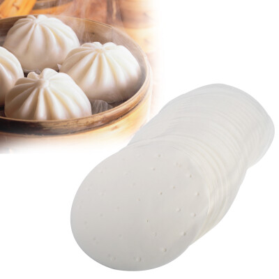 

Bamboo Steamer paper50Pcs Bamboo Steamer Dim Sum Paper Non Stick Under Steam Mat Kitchen Restaurant Use