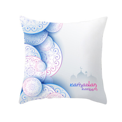 

〖Follure〗Muslim Ramadan Pattern Polyester Cushion Cover Pillow Case Home Decor