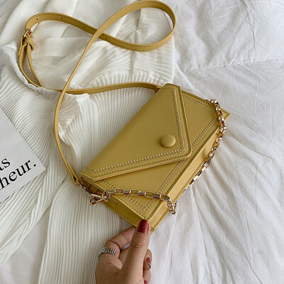 

Ins simple bag girl summer chain handheld bag new 2019 quality feeling single shoulder oblique shoulder popular small square bag