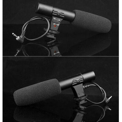 

Black 35mm Recording Microphone Mic for DSLR Camera DV Video Camcorder New