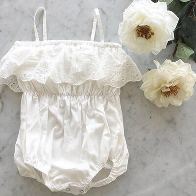 

Kids Newborn Baby Girl Ruffle Romper Jumpsuit Bodysuit Clothes Outfit Summer