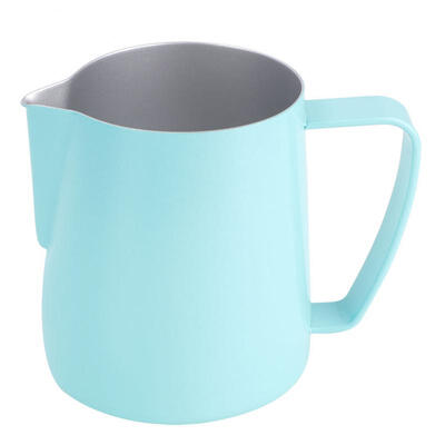 

Greensen 350 ml 304 Stainless Steel Titanize Sharp Spout Pull Flower Cylinder Coffee Milk Cup