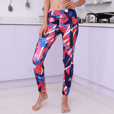 

Tailored Women High Waist Pocket Printed Sports Gym Yoga Running Fitness Leggings Pants