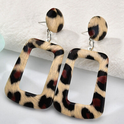 

Square Acrylic Drop Earrings For Ladies Trendy Dangle Earrings Statement Jewelry