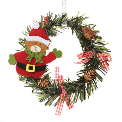 

15cm Santa Snowman Door Window Hanging Ornaments Christmas Wreath Garland Decor