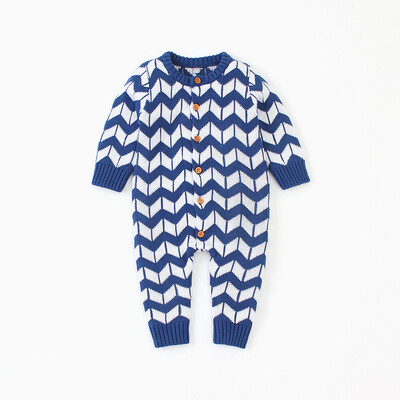 

2019 Fashion Kids Baby Girl Boy Knitted Romper Unisex Kids Long Sleeve Autumn Winter Jumpsuit Knitwear Infant Boys Girls Clothes