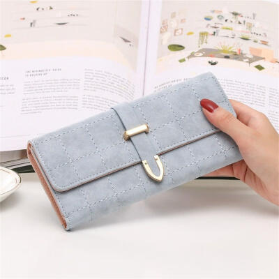 

Three Fold PU Wallet Retro Style Spring Womens Bags Pocket Change Purse