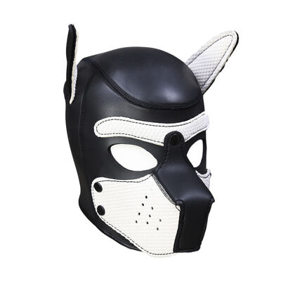 

Halloween Sexy Cosplay Puppy Mask Dog Full Soft Head Mask Prop Padded Rubber Puppy Play Mask For Masquerade