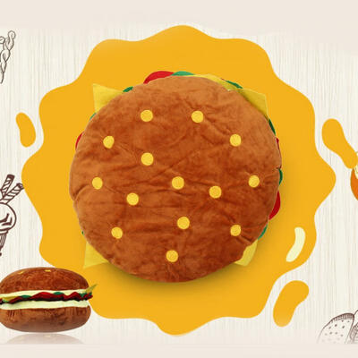 

Greensen Simulation Burger Cushion Sofa Lumbar Pillow Super Soft Child Household Throw Pillow