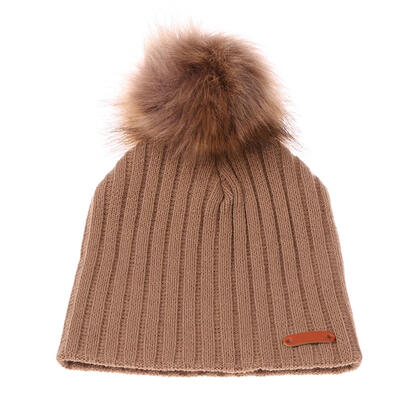 

Fashion Kids Boys Girls Stripe Winter Warm Hat Pompom Beanies Knitted Cap