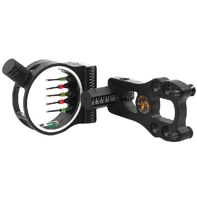 

5 Pin Bow Sight Archer Sight Kit with Sight Light Arrow Rest Stabilizer Sling Peep Sight Wrenches D Loop String