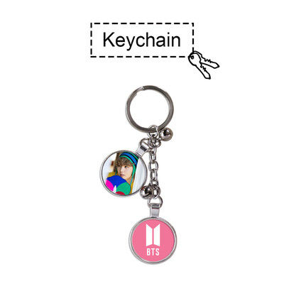 

CAR-TOBBY Kpop BTS Keychain Suga V TATA Alloy Key Chain Keyring Bag Pendant