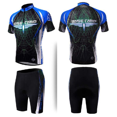 

BaseCamp Summer Cycling Clothing Set Sportswear Suit Bicycle Bike Outdoor Jersey Shorts Breathable Quick-dry UV-resistant