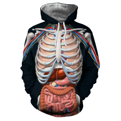 

Winter Fashion New Ribs 3D Printing Men\s Hoodie