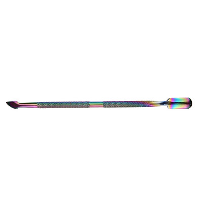 

1Pc Women Lady Rainbow Double-End Cuticle Remove Pusher Nail Art Clean Tool