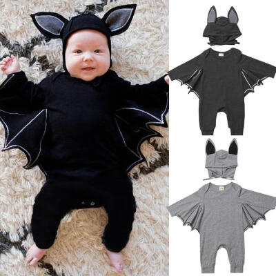 

Newborn Infant Baby Boy Cosplay Bat Romper Bodysuit Jumpsuit Clothing Outfits