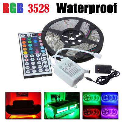 

〖Follure〗5-Meter Waterproof Flexible Color Changing RGB SMD 3528 300 LEDs Strip Light