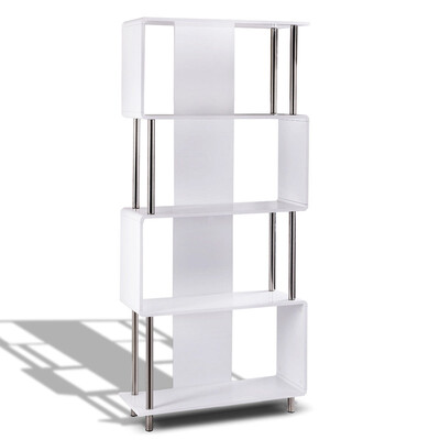 

Industrial Style 4 Shelf Modern Storage Display Bookcase