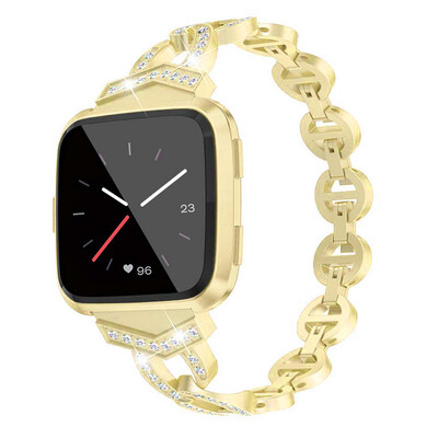 

〖Follure〗Fashion Replacement Crystal Metal Watch Band Wrist Strap For Fitbit Versa