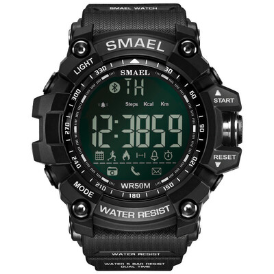 

Gobestart SMAEL Fashion Mens Smart Watch Bluetooth Digital Sports Wrist Watch Waterproof