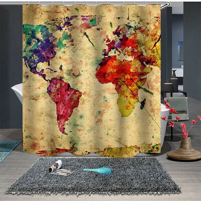 

〖Follure〗Popular Waterproof Shower Curtain with 12 Hooks 3D Printed Bathroom 180x180cm
