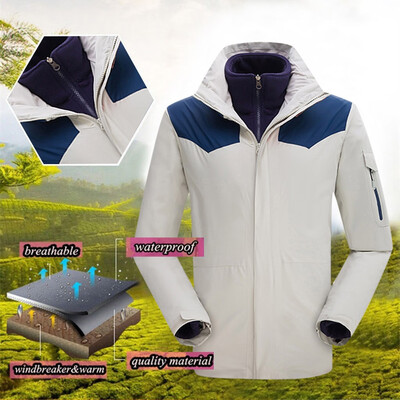 

Toponeto Men Winter Hooded Softshell Windproof Waterproof Soft Coat Shell Jacket