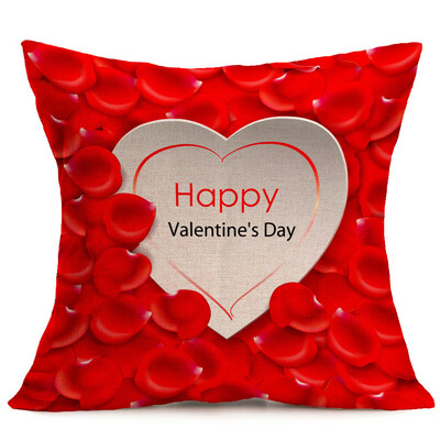 

Siaonvr Lovers Painting Linen Cushion Cover Throw Waist Pillow Case Sofa Home Decor A