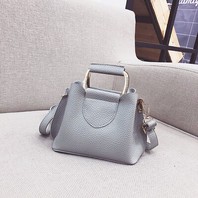 

Tailored Women Portable bucket bag Simple casual lychee shoulder bag
