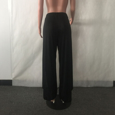 

Tailored Sexy Waist Wide Leg Flowy Pants Women Casual Summer Long Loose Yoga Pants BKL