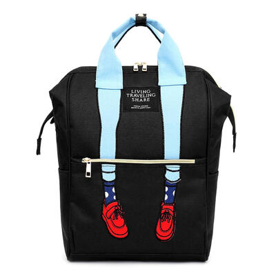 

Novelty Leg Decor Travel Backpacks Women School Bags Large Capacity Knapsac