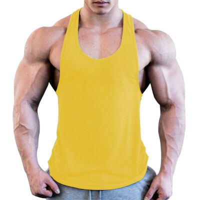 

Mens Bodybuilding Stringer Tank Top Y-Back Gym Workout Sports Vest Shirt Clothes