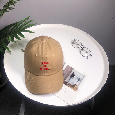 

Hat new lady Korean version embroidery baseball cap outdoor trend ingress cap mens casual sun-kissed hip-hop hat